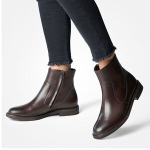 Paul Green  Brown leather ankle boots